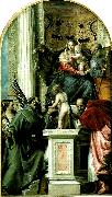 Paolo  Veronese holy family with ss oil painting